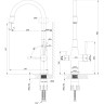 Смеситель для кухни LEMARK EXPERT LM5083S-BLACK